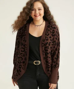 Supersoft Essentials Leopard Curved Hem Cardigan -Clothing Shop 965821976 rw