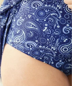 Paisley Print Mesh Insert Hanky Hem Swim Dress -Clothing Shop 969519611 dg