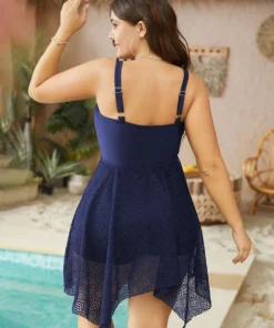 Geometric Mesh Patchwork Flutter Drawstring Swim Dress 27 Geometric Mesh Patchwork Flutter Drawstring Swim Dress -Clothing Shop 970628639 ey a8482194 e08c 44ef b82a 1b0c47ef158b