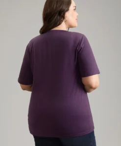 Moon & Star Plants Print Crew Neck T-shirt -Clothing Shop 970892909 qw