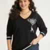 Halloween Supersoft Essentials Spider Web Print Contrast Trim Pullover