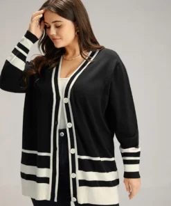 Supersoft Essentials Anti-Pilling Contrast Button Up Cardigan