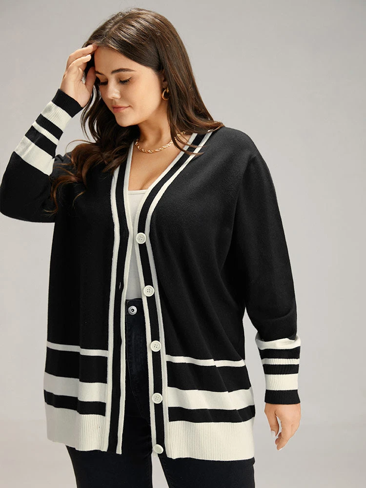 Supersoft Essentials Anti-Pilling Contrast Button Up Cardigan 3 Supersoft Essentials Anti-Pilling Contrast Button Up Cardigan