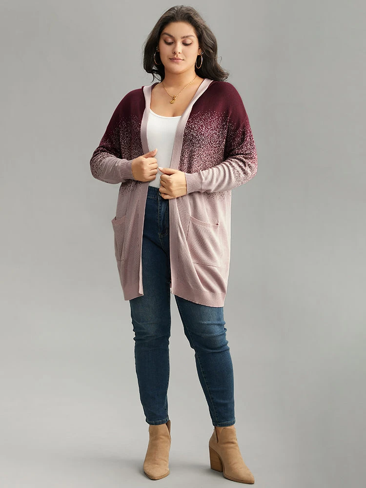 Supersoft Essentials Ombre Heather Pocket Hooded Cardigan 6 Supersoft Essentials Ombre Heather Pocket Hooded Cardigan - Image 4