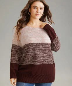 Colorblock Contrast Heather Button Detail Pullover 34 Colorblock Contrast Heather Button Detail Pullover -Clothing Shop 983448828 dy be871ecd a73d 461b 9a38 d6ad449c094c