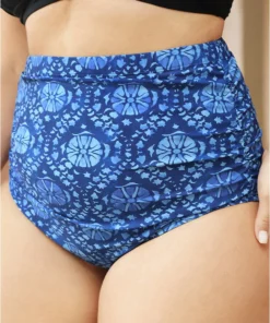 Bandana Print Gathered Bikini Bottom -Clothing Shop 986408550 ve