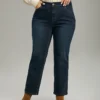 Zipper Fly Straight Leg High Rise Jeans -Clothing Shop 986662939 ug
