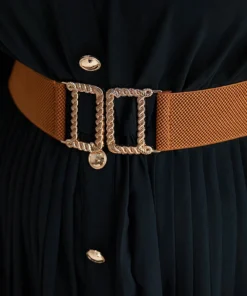 Twists Metal Buckle Weave Belt -Clothing Shop 988290969 zq