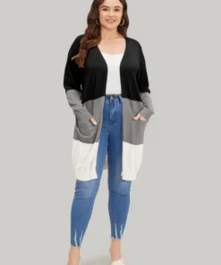 Supersoft Essentials Colorblock Pocket Tunic Cardigan -Clothing Shop 992661230 zf