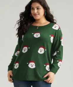 Christmas Santa Claus Round Neck Pullover 32 Christmas Santa Claus Round Neck Pullover -Clothing Shop 998006953 te