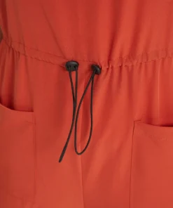 Plain Button Up Pocket Roll Hem Drawstring Jumpsuit -Clothing Shop 998870007 wv 986f0853 e5c8 4c01 b8c2 139b9456ab9e