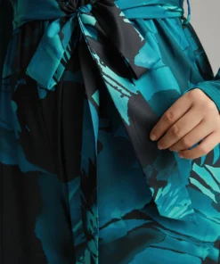 Floral Square Neck Gathered Belted Jumpsuit 19 Floral Square Neck Gathered Belted Jumpsuit -Clothing Shop 998987920 kd