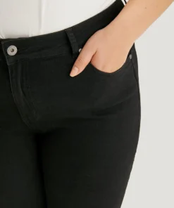 Solid High Rise Black Wash Jeans -Clothing Shop 999265492 zu